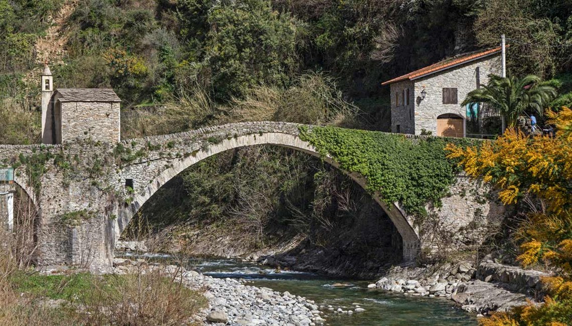 From Badalucco to Pieve di Teco and Dolcedo